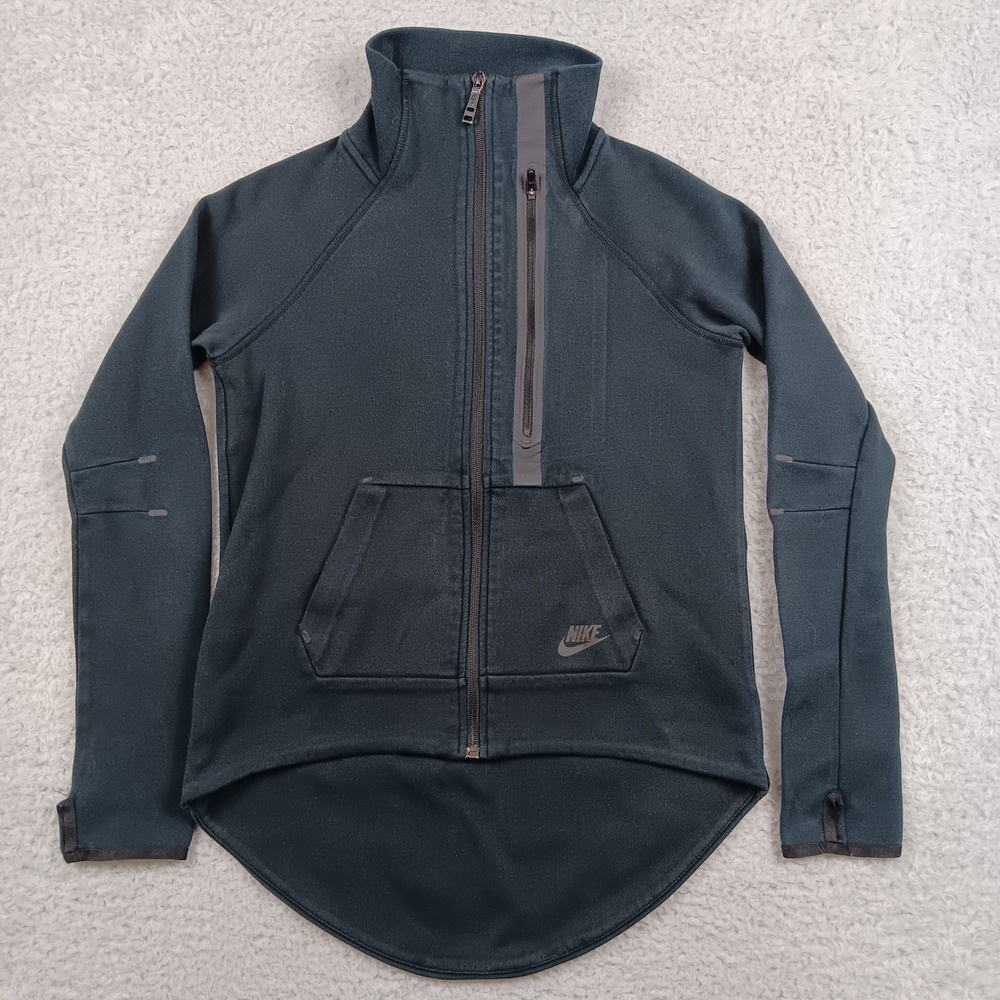 Nike Jacket Tech Fleece Butterfly Women S Dark Charcoal Grey Full Zip Athleisure